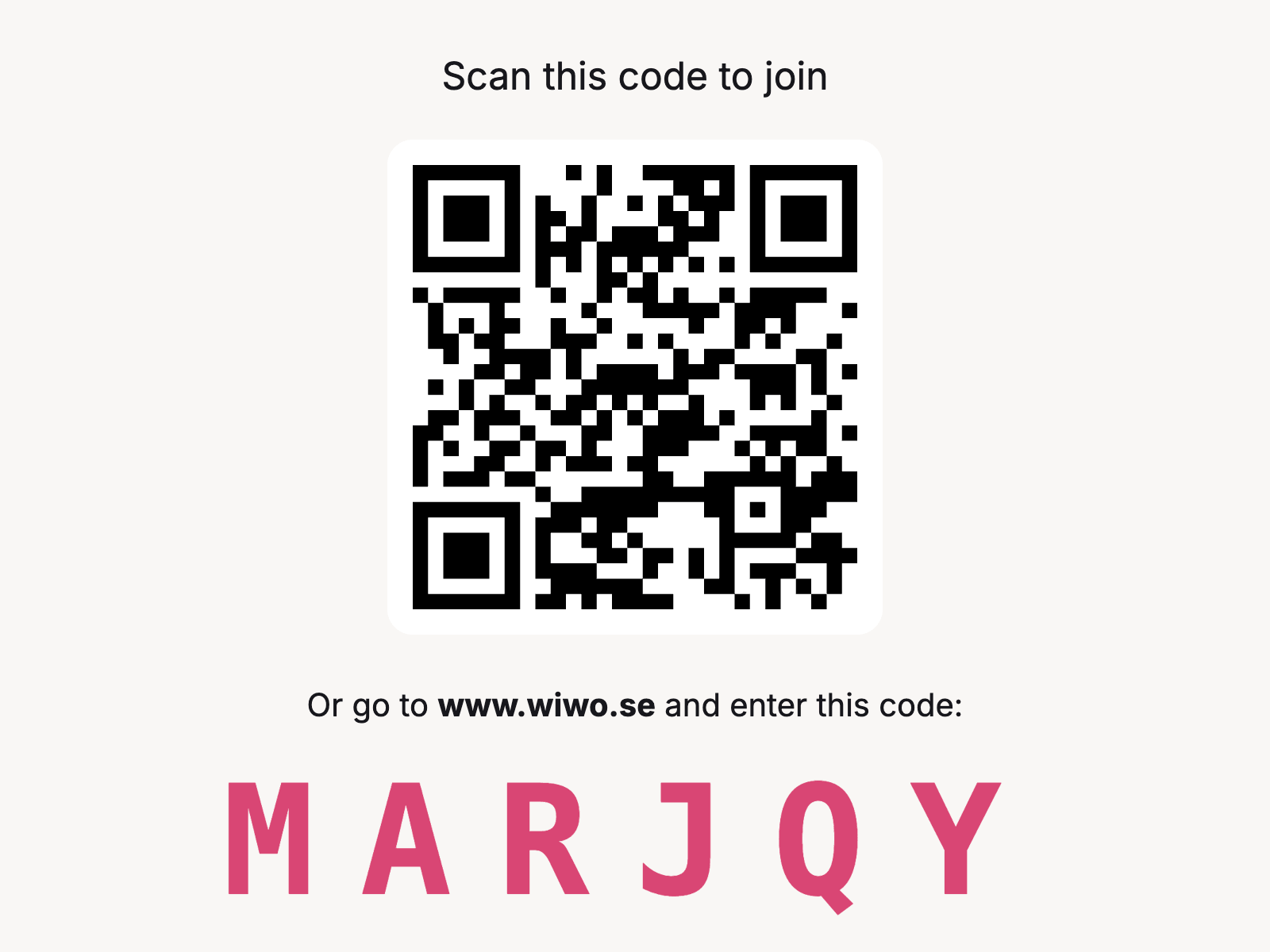 Guest join confirmation screen in the quiz app